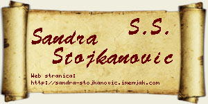 Sandra Stojkanović vizit kartica